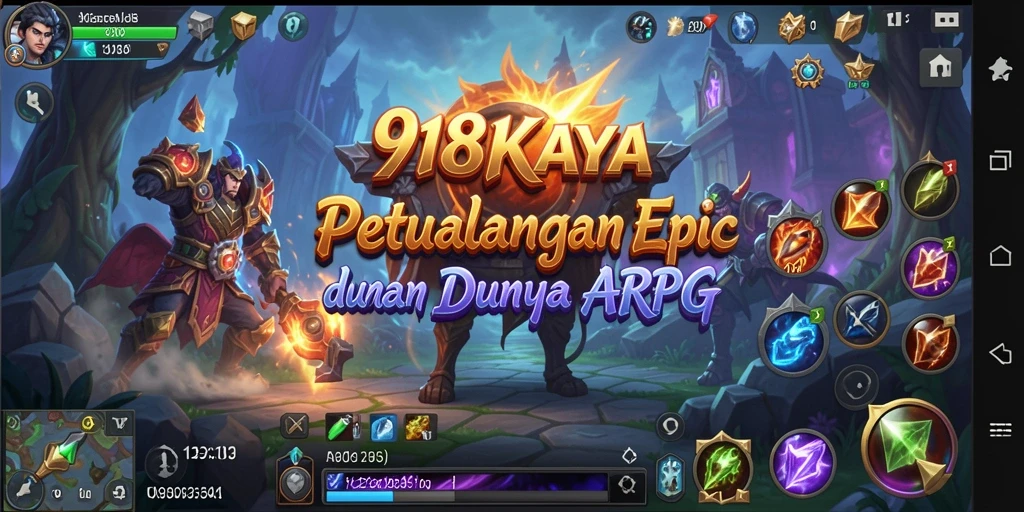 Tangkapan layar gameplay 918KAYA menampilkan petualangan seru dan karakter yang menakjubkan.