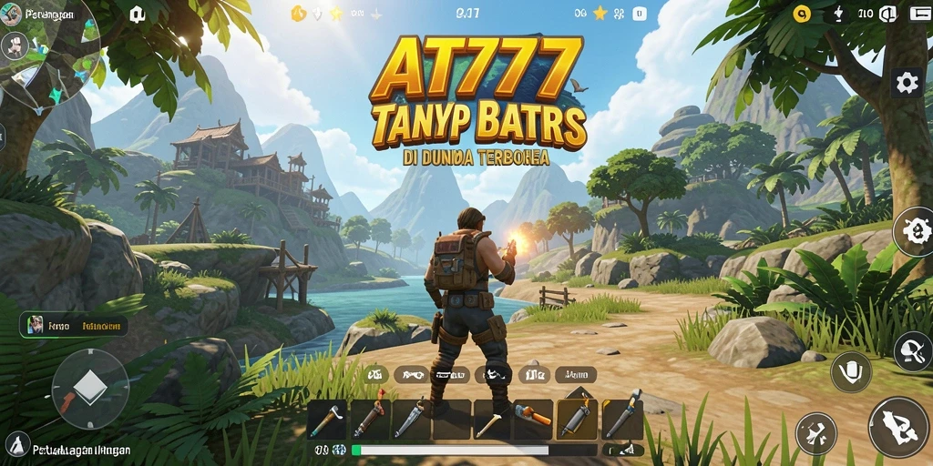 Screenshot AT777 menampilkan keindahan dunia terbuka yang luas.