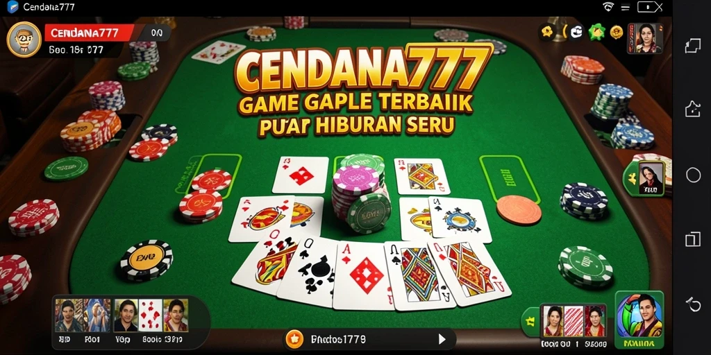 Tampilan aplikasinya menunjukkan gameplay Gaple yang mengasyikkan.