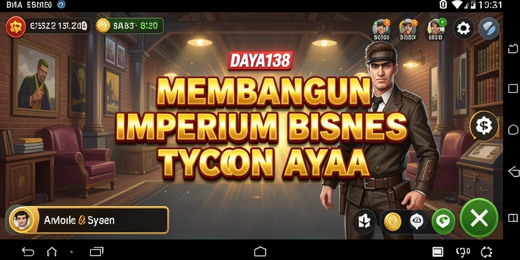 Tampilan gameplay DAYA138 dengan berbagai usaha yang sedang dikelola.