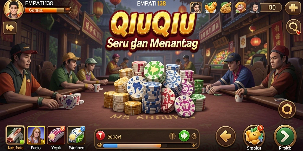 Tampilan menarik dari gameplay QiuQiu di EMPATI138.