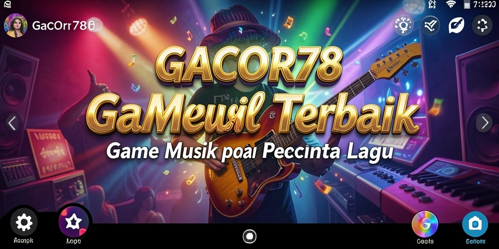 Tampilan gameplay seru dalam GACOR78 saat bernyanyi dan bersaing.
