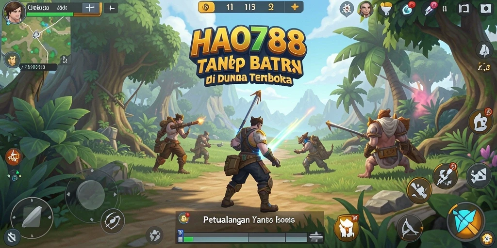 Screenshot menampilkan pemain menjelajahi dunia terbuka HAO788.