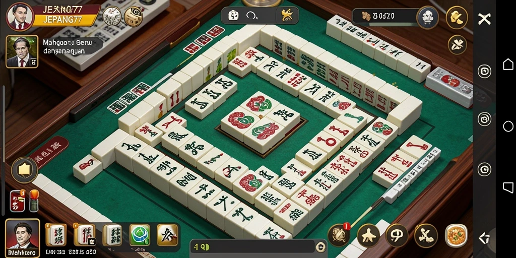 Tampilan utama gameplay <strong>JEPANG77</strong> dengan tampilan papan Mahjong yang menawan.