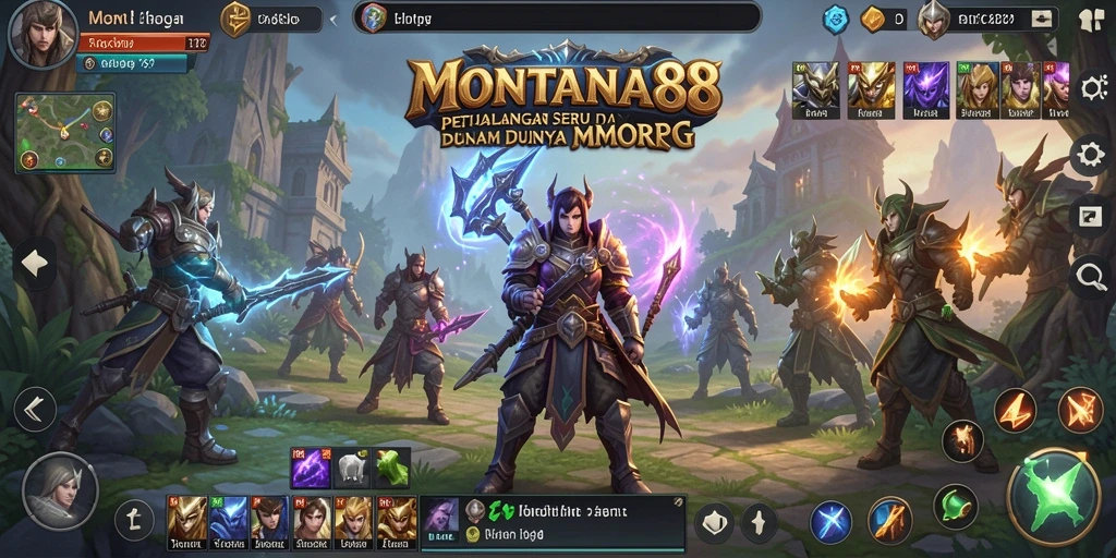 Screenshot gameplay MONTANA88 menunjukkan aksi pertempuran yang mendebarkan.