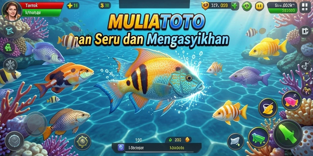Gameplay seru menangkap ikan di MULIATOTO.