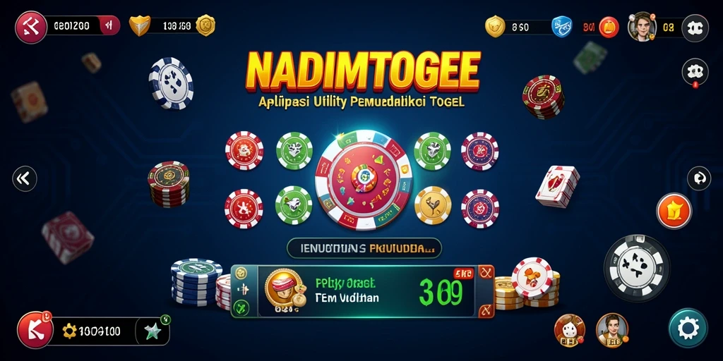 Tampilan antarmuka pengguna NADIMTOGEL yang intuitif dan informatif.