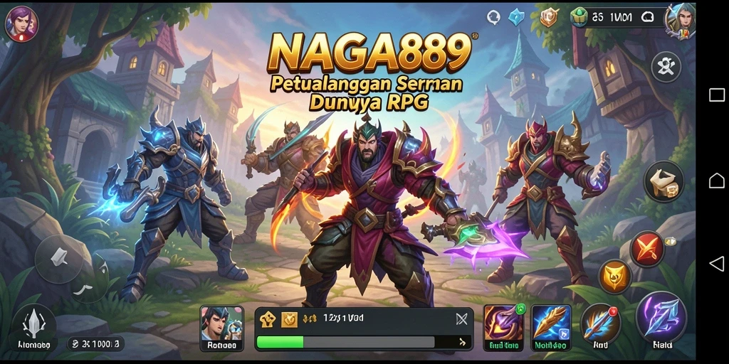 Screenshot gameplay NAGA889 menampilkan aksi pertarungan yang epik.