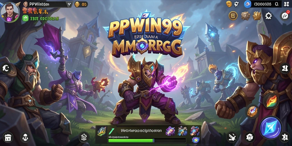 Tampilan visual menarik dari gameplay MMORPG PPWIN99 yang seru.