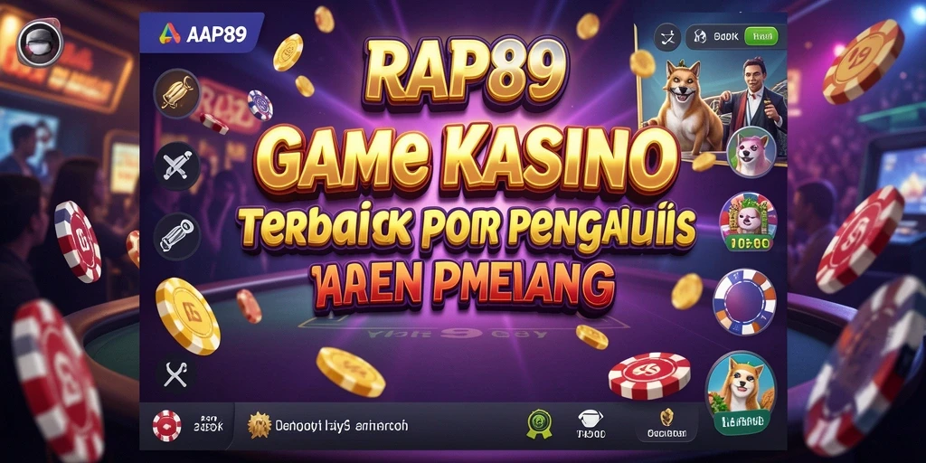 Tampilan menarik dari gameplay Kasino di RAP89 dengan berbagai pilihan permainan.