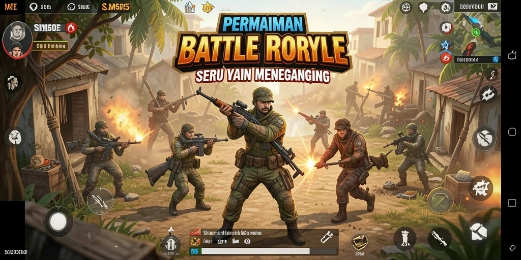 Tampilan menarik dari gameplay Battle Royale SM605 yang mengasyikkan.