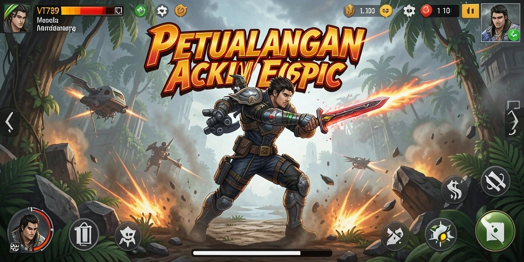 Tampilan seru dari gameplay VT789 yang penuh aksi.