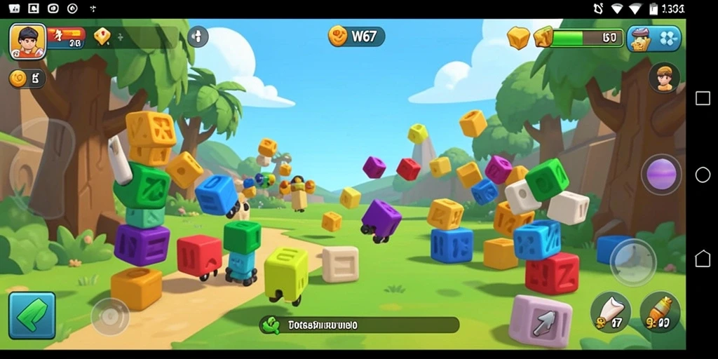 Tampilan gameplay W67 yang menantang dan menarik.
